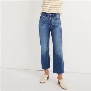 Madewell Slim Wide Leg Jeans Garrett Wash 24